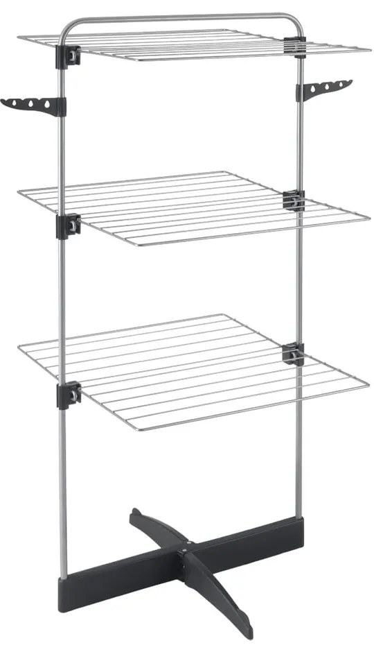Szürke-ezüstszínű ruhaszárító 22 m Thunder – Metaltex