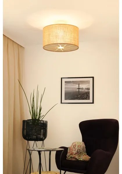 Brilagi - COUNTRY ROLLER mennyezeti lámpa 1xE27/15W/230V, 45 cm, bézs