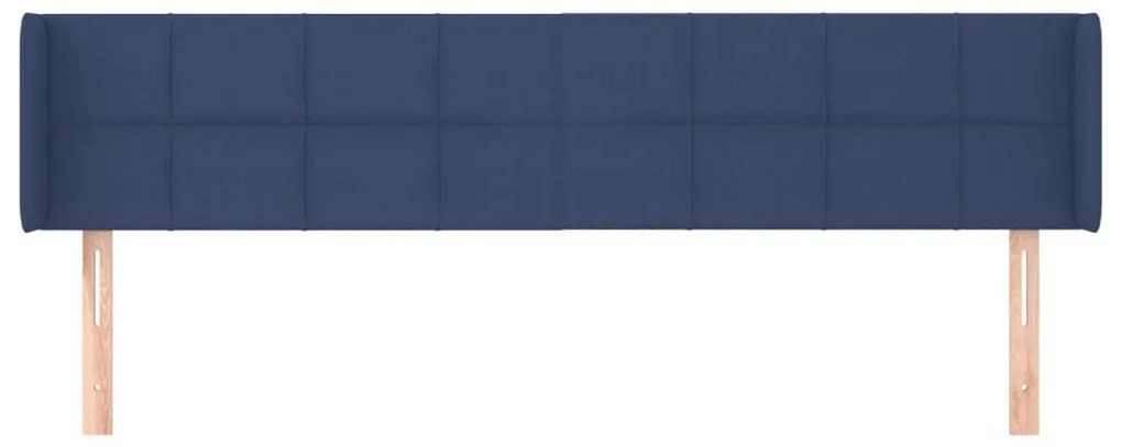 kék szövet fejtámla 163x16x78/88 cm