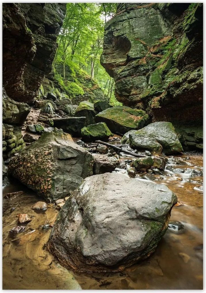 Poszterek 70x100 Sziklák Folyó Hegyek