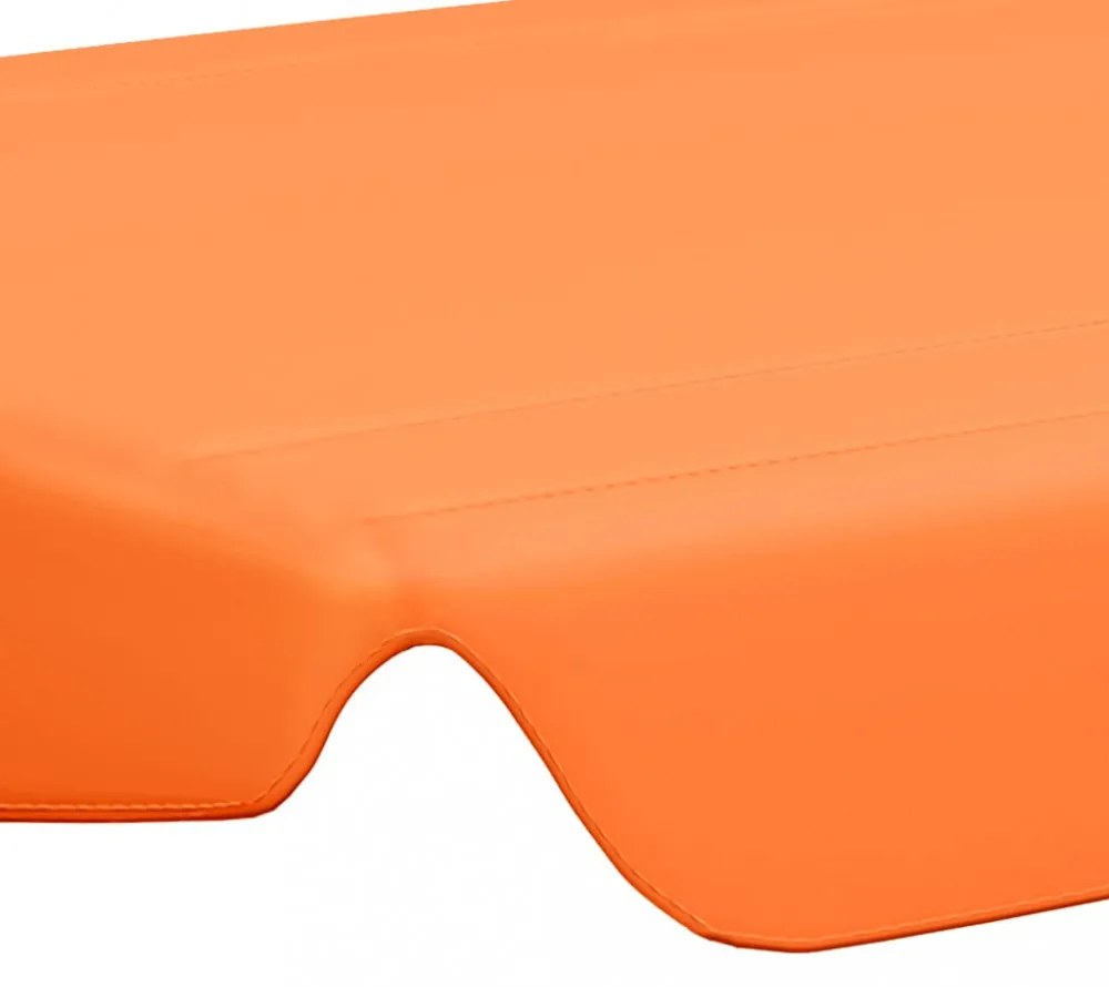 narancssárga csere ponyva kerti hintaágyhoz 150/130 x 105/70 cm