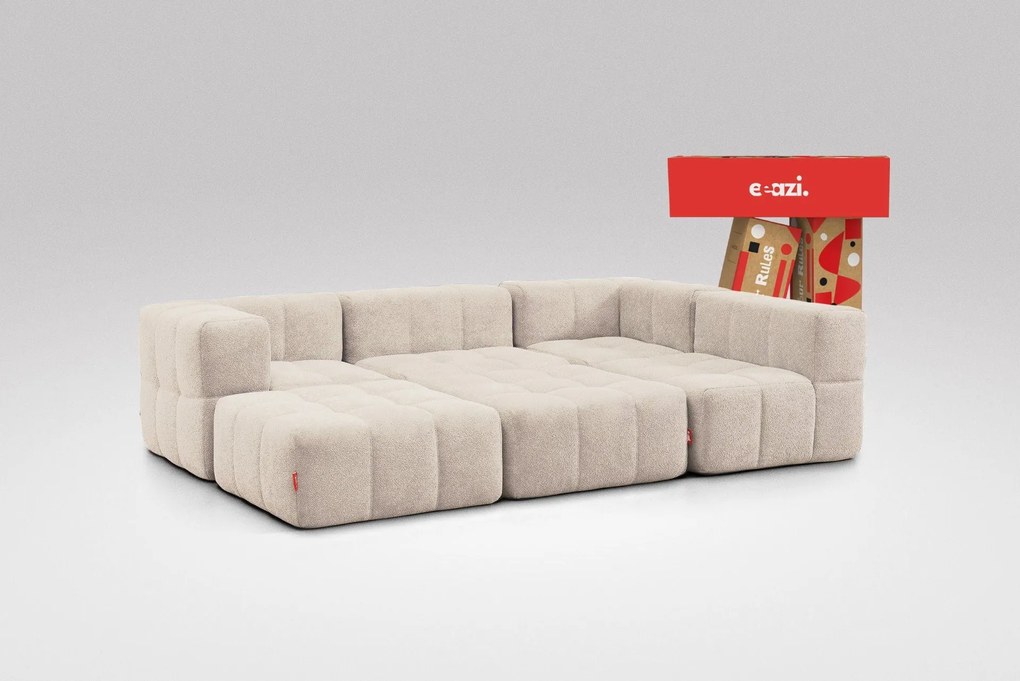 6 Teiliges Modulares Sofa – Beige