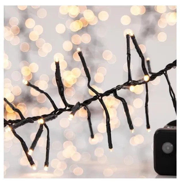 LED kültéri karácsonyi fényfüzér CLUSTER 588xLED/8 funkció 8,5 m IP44 meleg fehér