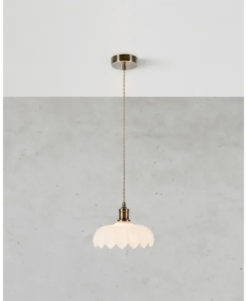 Markslöjd 108857 - Csillár zsinóron KURAGE 1xE27/40W/230V réz/fehér