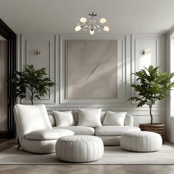 Brilagi - Csillár MEGAPOLIS 5xE14/60W/230V fényezett króm