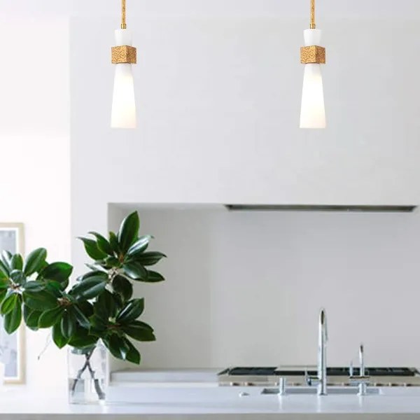 Elstead KRISTY-MP-DG-OPAL - KRISTY rúdon függő csillár 1xE27/40W/230V átm.15,2cm rézszínű