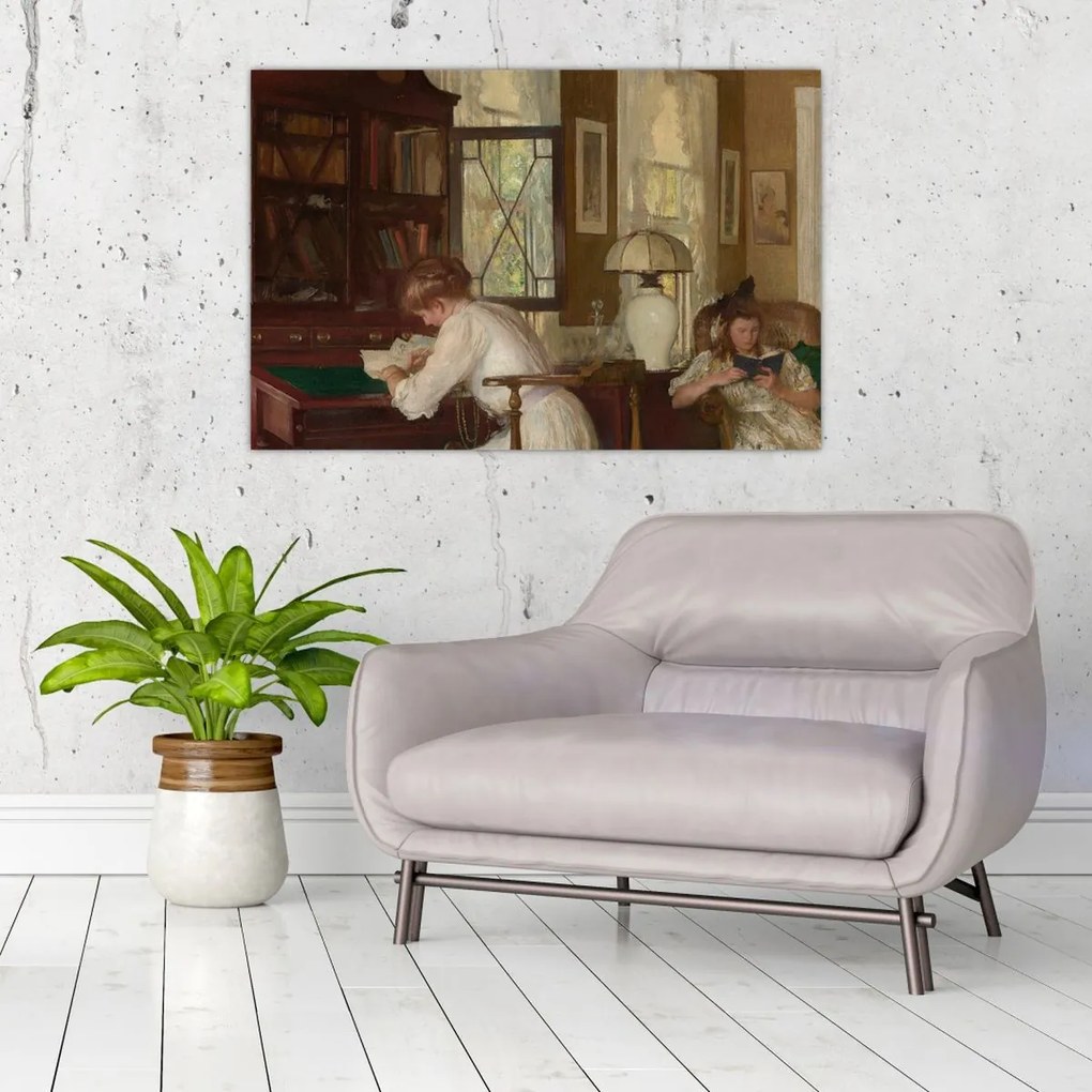 Kép - Edmund Tarbell, Josephine and Mercie, reprodukciók (90x60 cm)