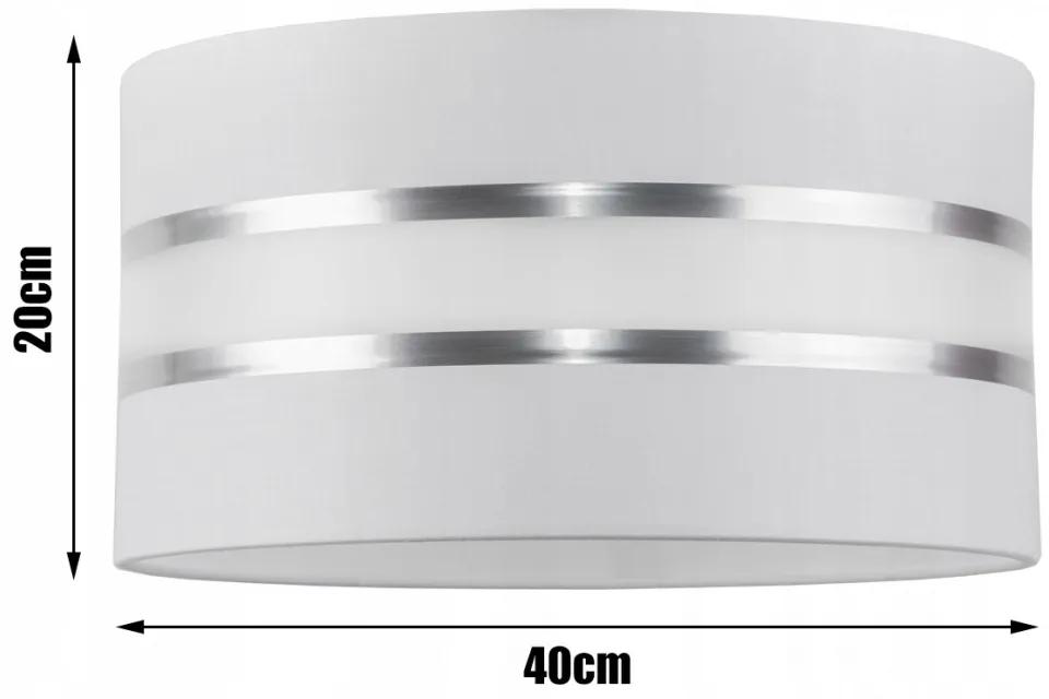 Glimex ABAZUR állítható függőlámpa fehér ezüst 1xE27 (GA0044)