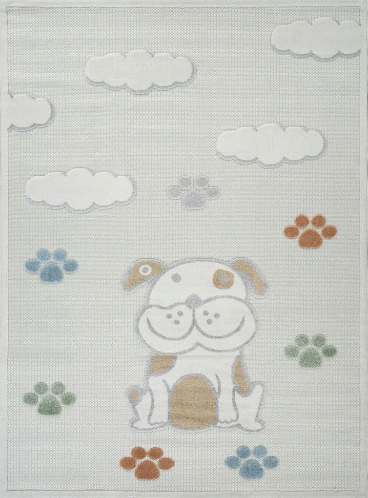 Gyerekszőnyeg 60x120cm ,puha színes kutyus minta 3D hatással