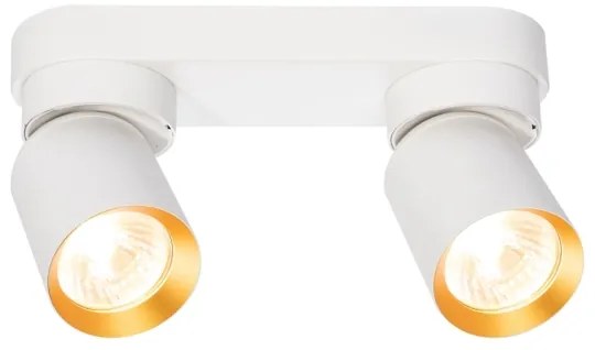 Spotlámpa ANDY 2xGU10/8W/230V fehér/arany