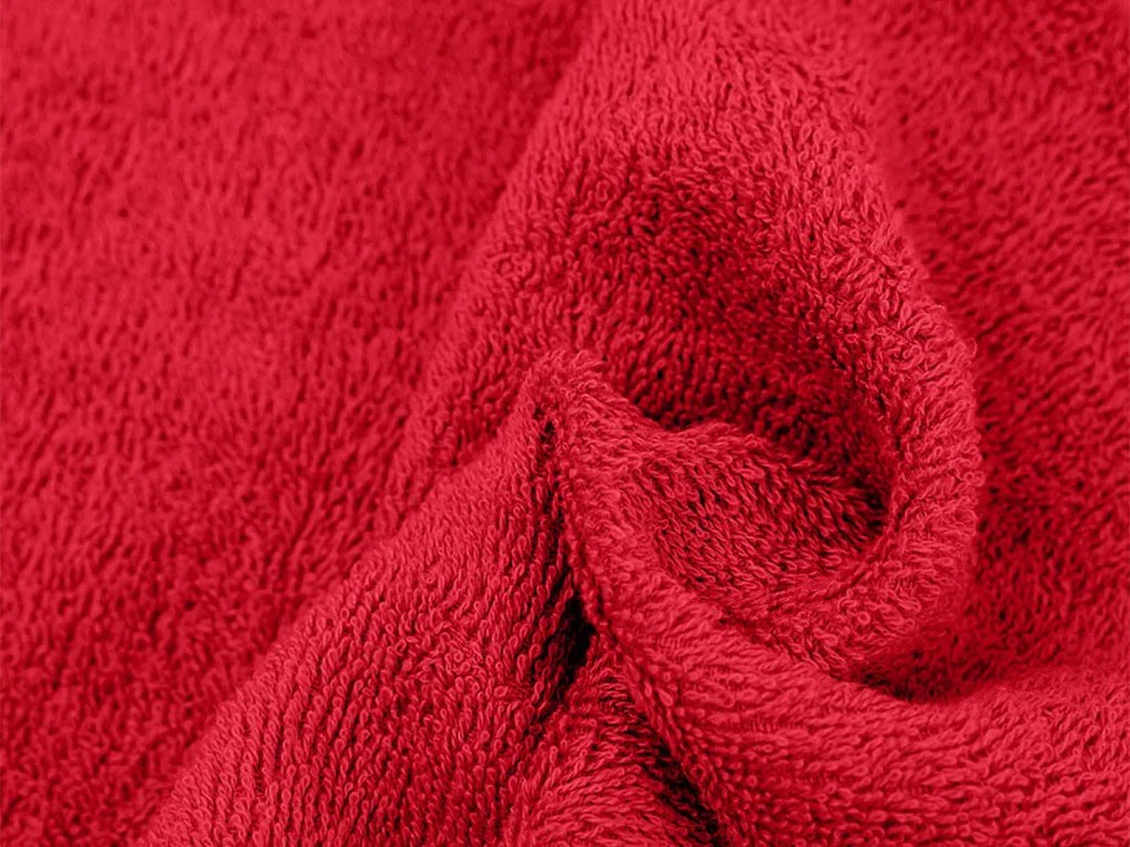 Bella piros gyermek törölköző 30x50 cm, 100% pamut