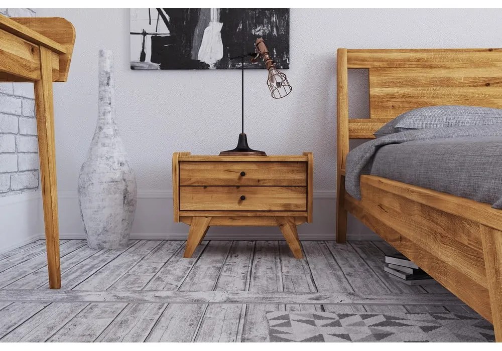Tölgyfa éjjeliszekrény Retro 1 - The Beds
