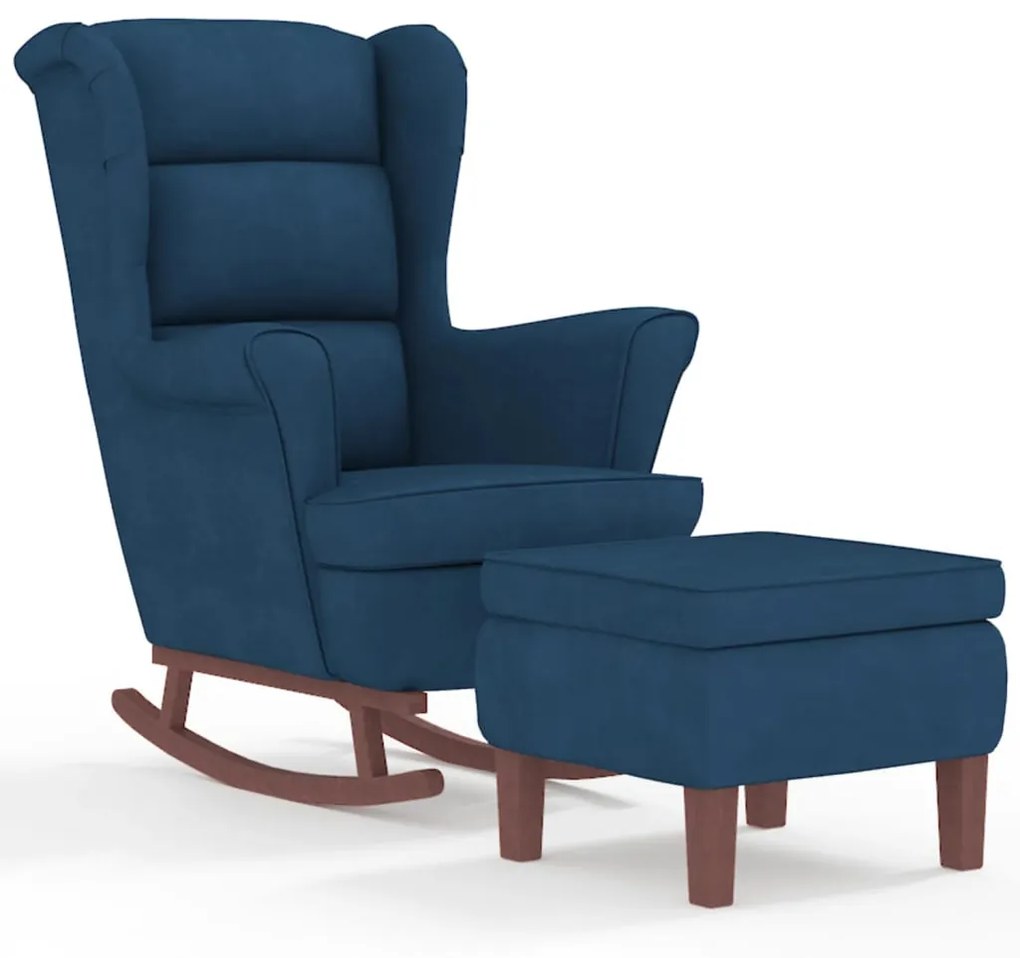 Kék Bársony és Tömörfa Hintaszék