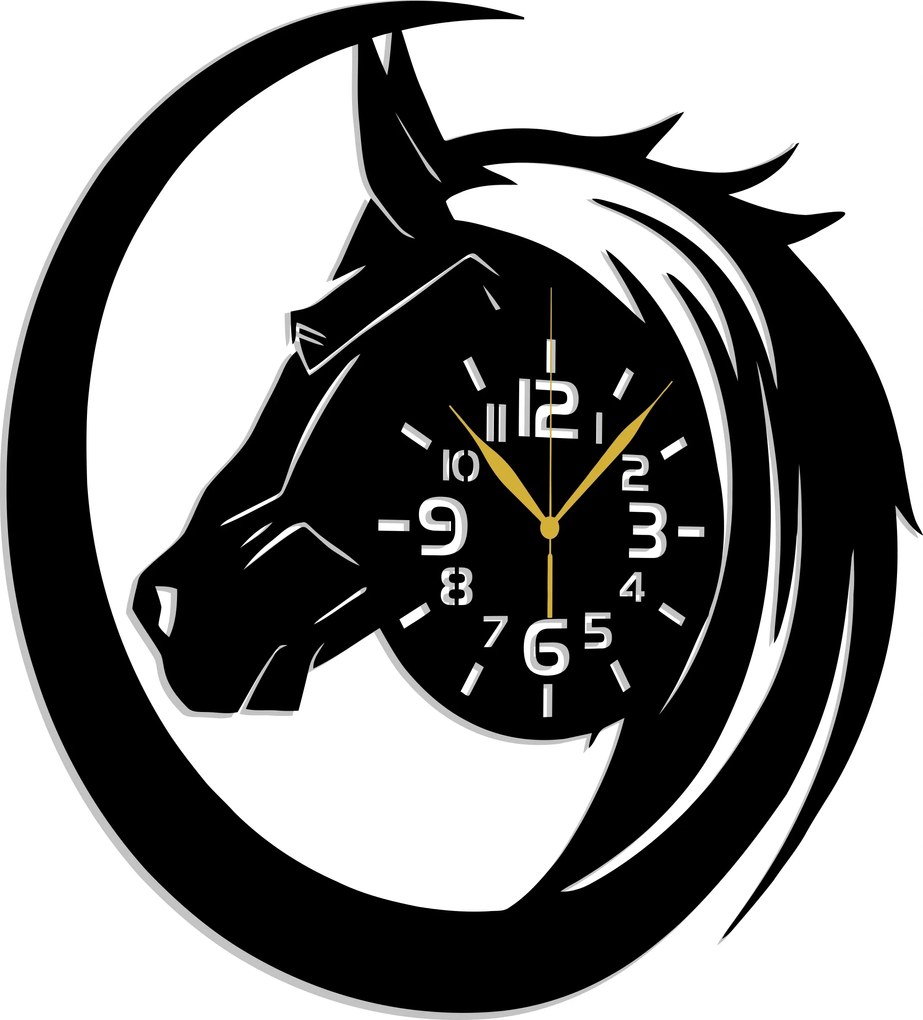 Ló Óra Lórajongóknak Lovaglás 50CM 3D