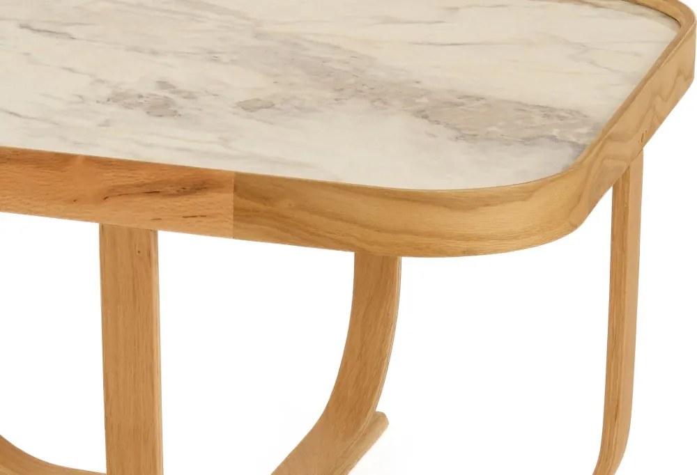 Hisar 90 - Oak, White Marble