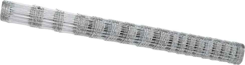 vidaXL Legelőkerítés Ezüst 50 x 1,5 m Horganyzott acél