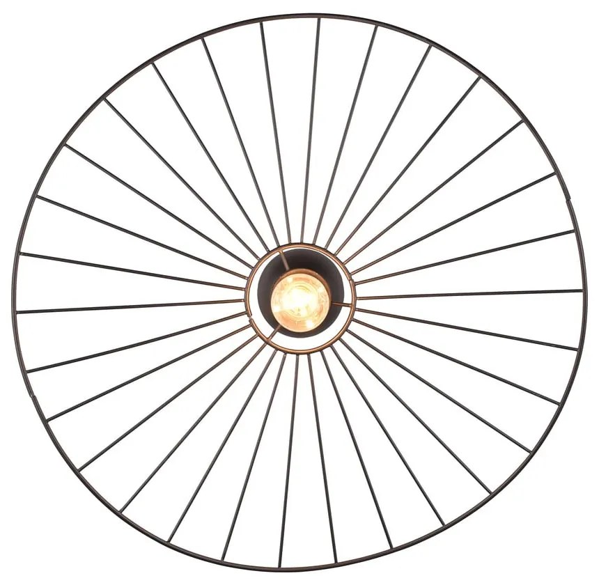 Matt fekete mennyezeti lámpa ø 60 cm Chapeau – Trio