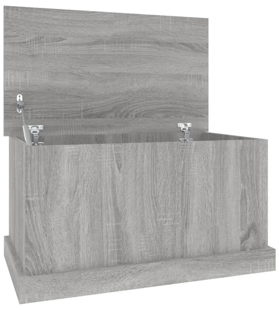 szürke sonoma szerelt fa tárolóláda 70x40x38 cm