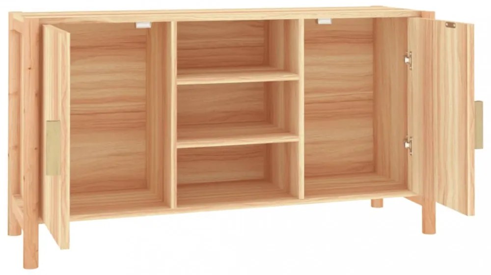szerelt fa tálalószekrény 107x38x60 cm