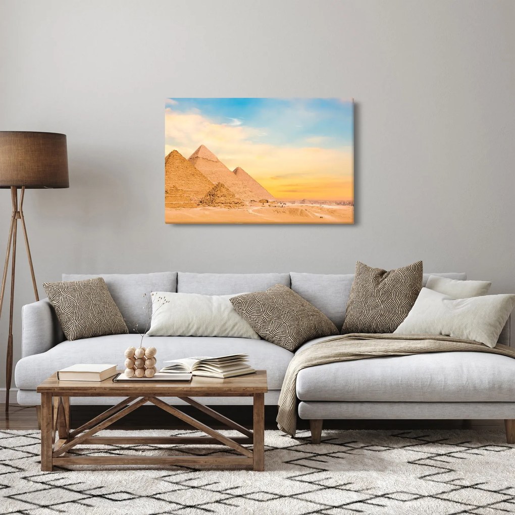 Az egyiptomi piramisok képe (90x60 cm)