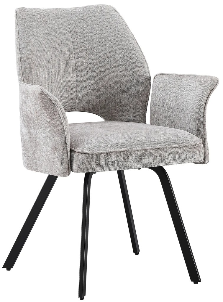 MAZZONI EXPORT TULIP Sötét Beige (UF980-03 szövet) - MODERN KÁRPITOZOTT KARFÁS SZÉK NAPPALIBA/ÉTKEZŐBE/LOFT IRODÁBA