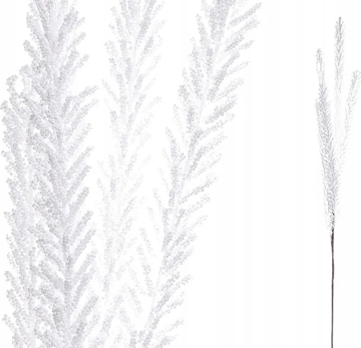 Mesterséges karácsonyi ág fehér téli toll 100cm TF30224205WH 1db