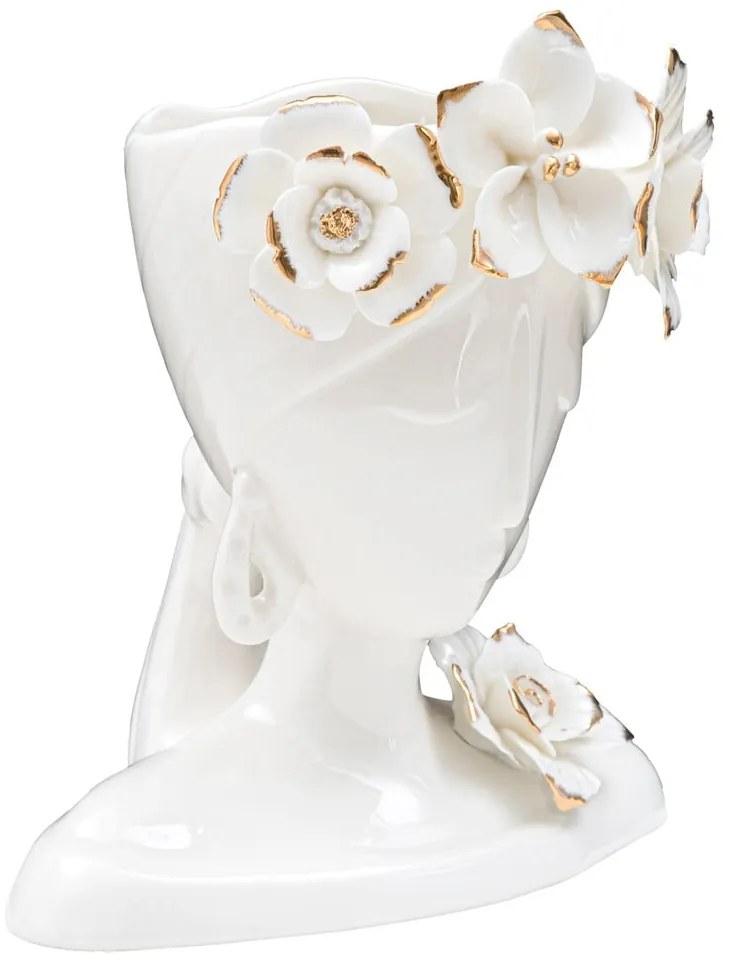 Young Woman fehér porcelán váza - Mauro Ferretti