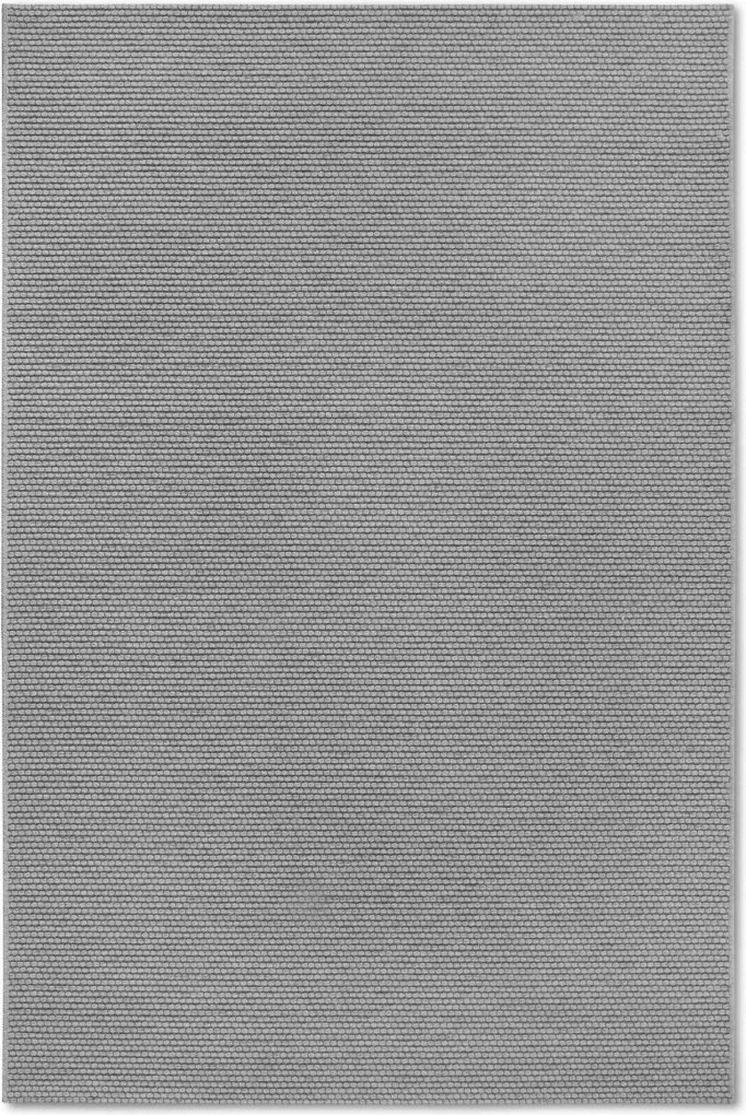 Hurkolt gyapjú szőnyeg 200x290cm, kézzel szőtt szürke egyszínű