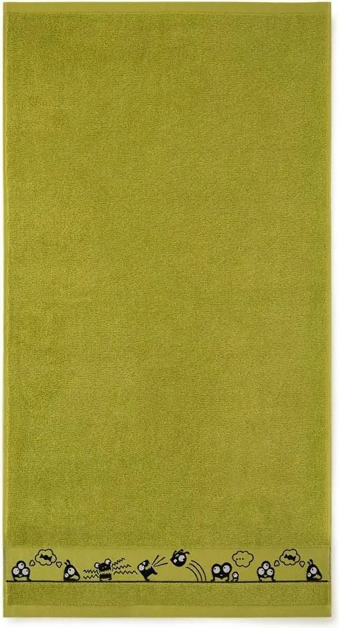 Törölköző 50x70 Szemek lime-K40-5556 zöld frottír