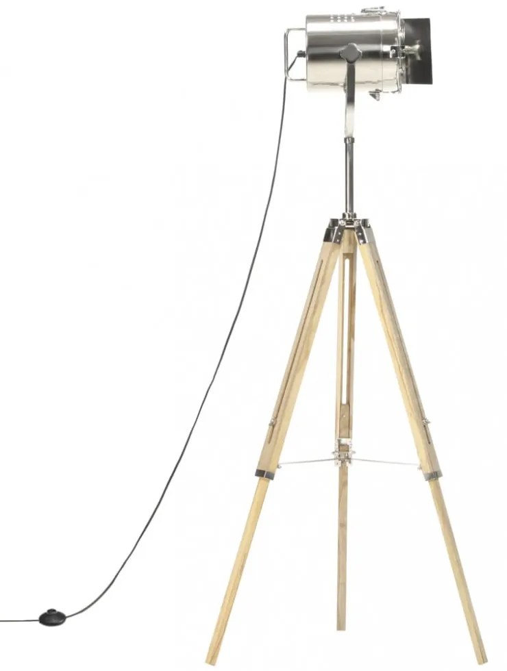 háromlábú tömör mangófa állólámpa 140 cm