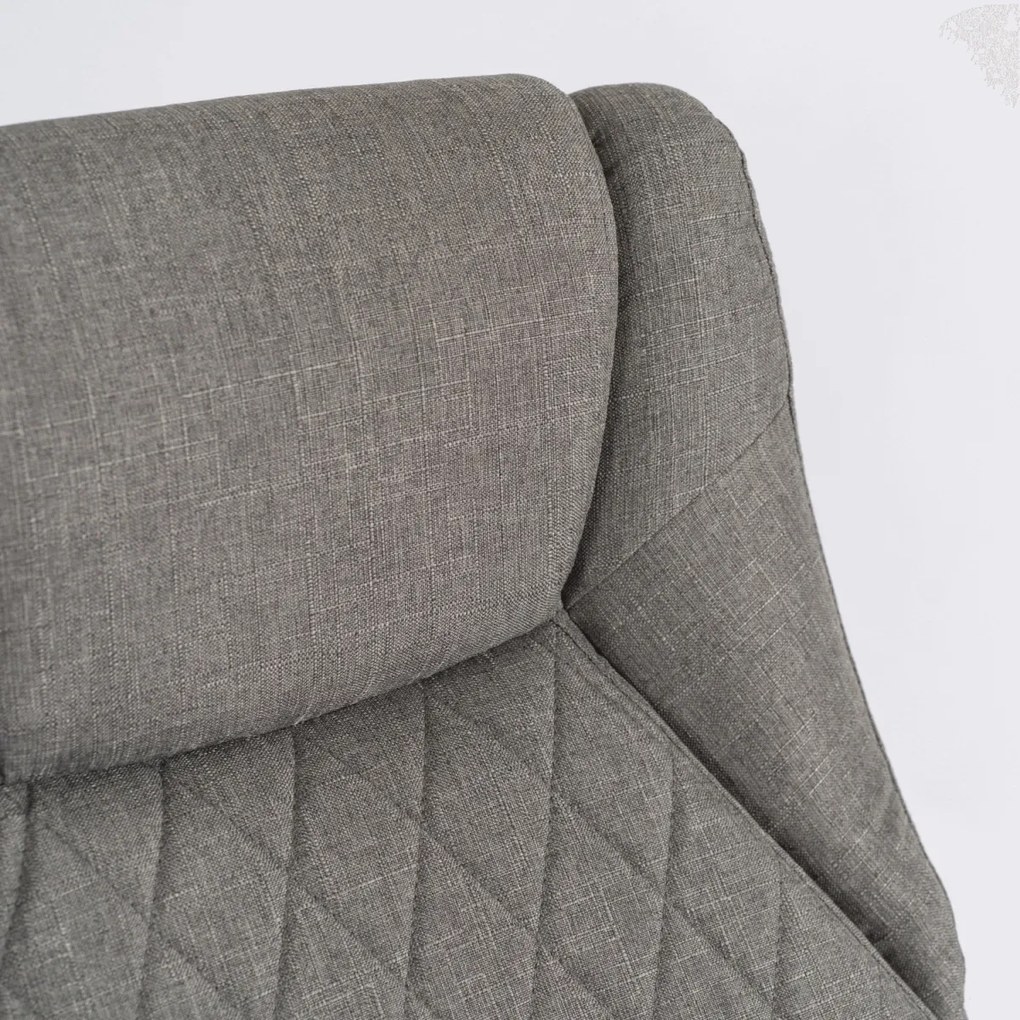 Forgószék masszírozó funkcióval, fűthető funkcióval, szürke színben, szövet kárpittal. GIORGIO