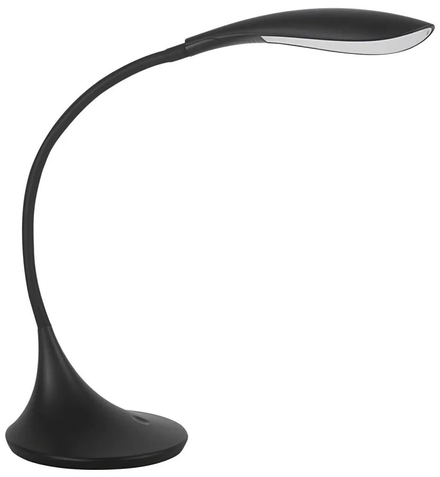 Kanlux 22343 - FRANCO LED flexibilis asztali lámpa, 6,8W, fekete, szabályozható 22343