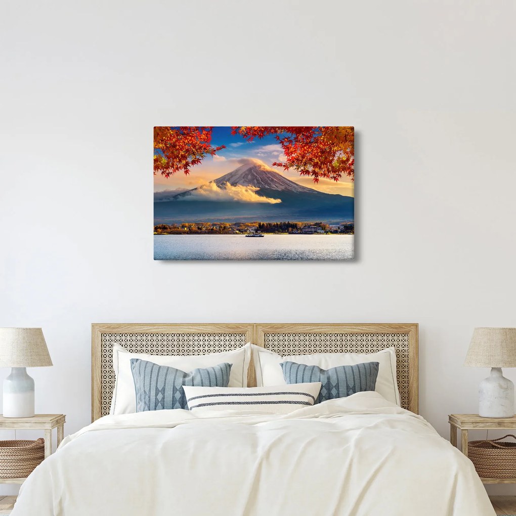 Kép - japán, Fuji hegy (90x60 cm)