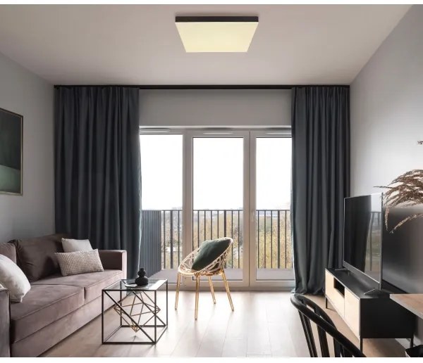 Globo 41594D2 - LED Dimmelhető mennyezeti lámpa DORO LED/24W/230V fekete + távirányító