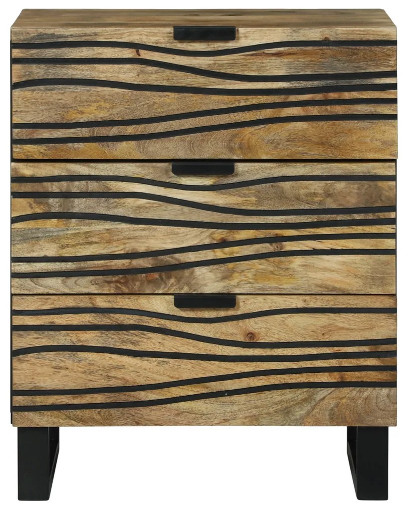 Éjjeli Szekrény - 50x33x60 cm Tömör Mangófából.