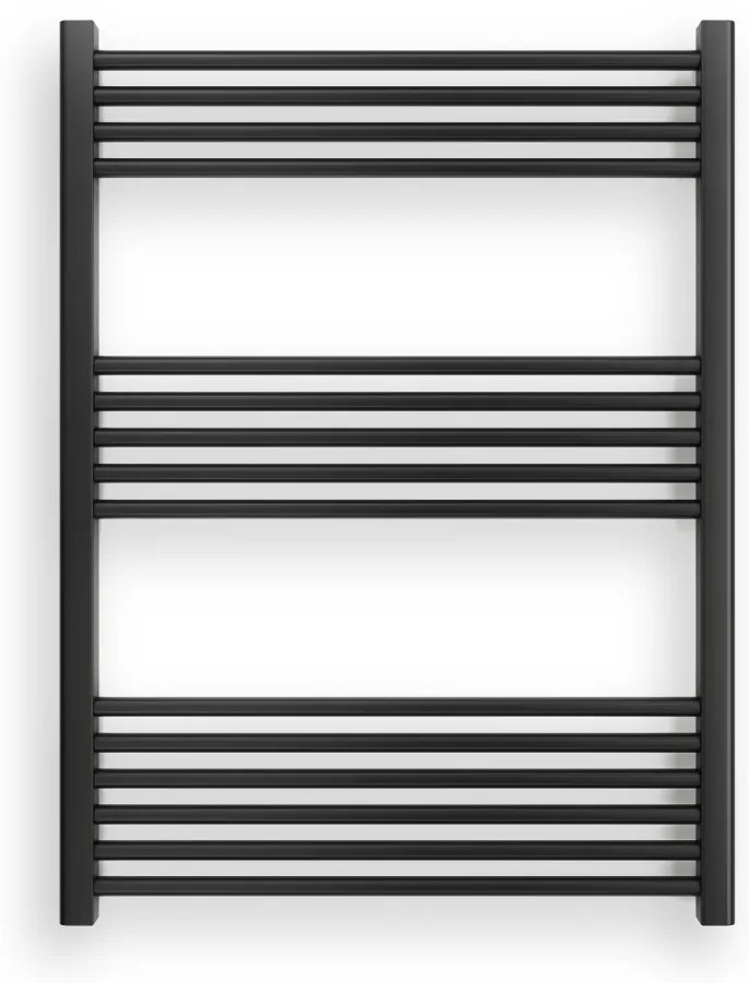 Fekete 750x1000mm törölközőszárítós fürdőszobai radiátor Welland Lux | Készletről | Gyors kiszállítással