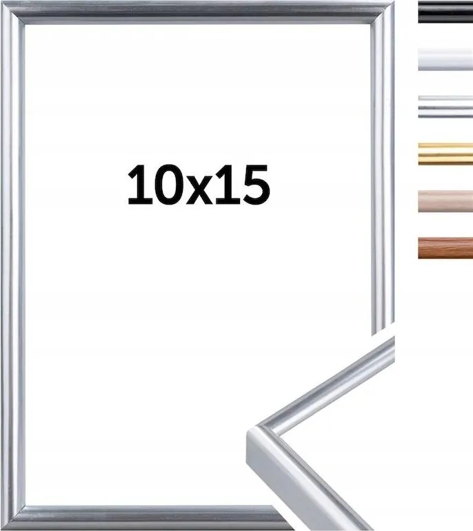 Doerr New York ezüst 10x15 cm képkeret (7x10 cm keret, támasztóláb)