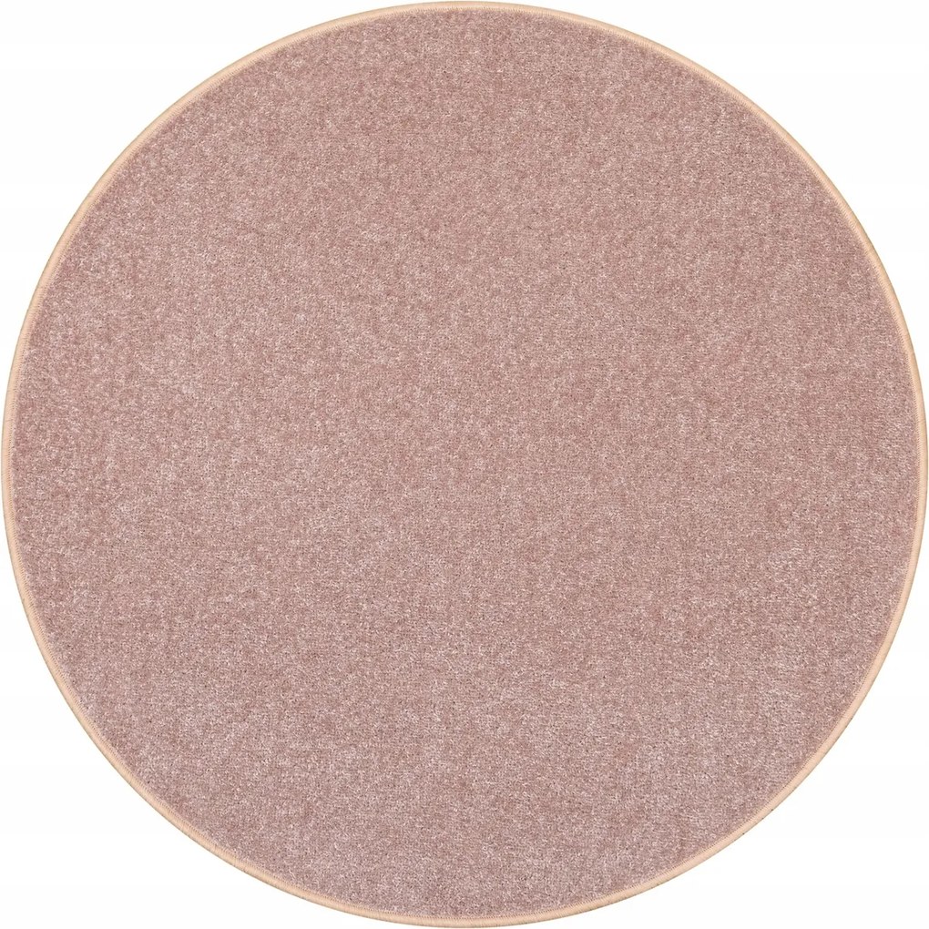 Kerek Puha Szőnyeg Nappaliba Pasztell Púder Rózsaszín Dynasty átm. 80 cm