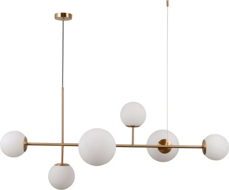 ITALUX PND-31221-6-HBR VAILANTE Modern Függesztett Lámpa Fehér, Mézédes E14, E27 IP20