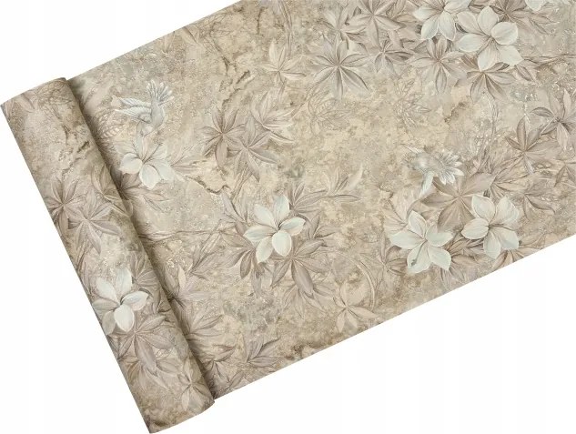 Tapéta Levelek szoba előszoba kemény Vinyl Flizelin