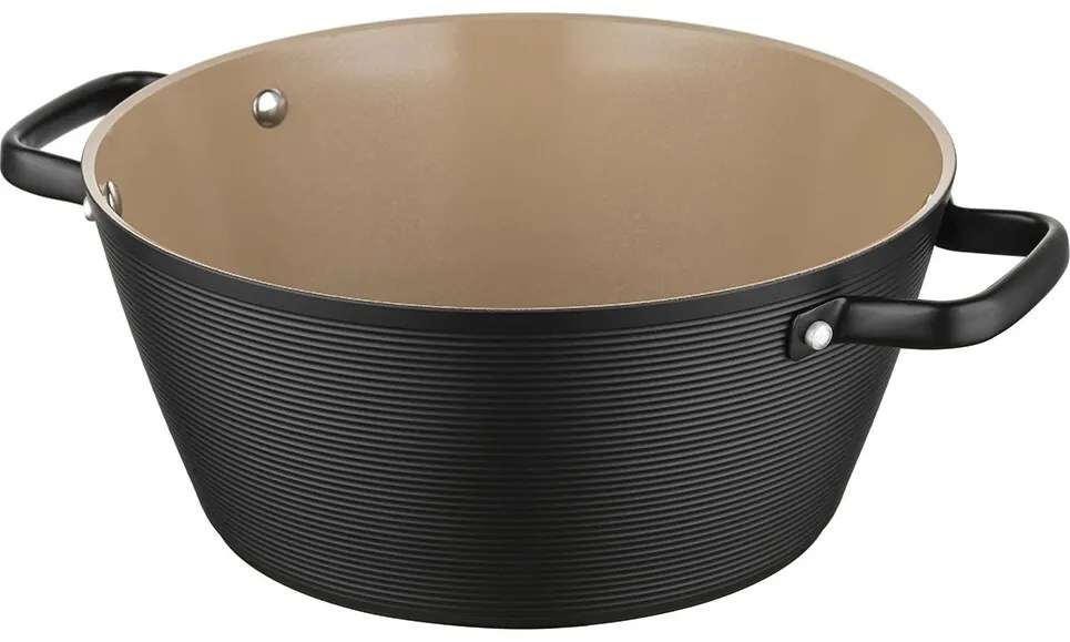 Florina Carina Black alumínium pot 5,2 l, 28 cm, 28 cm átmérőjű