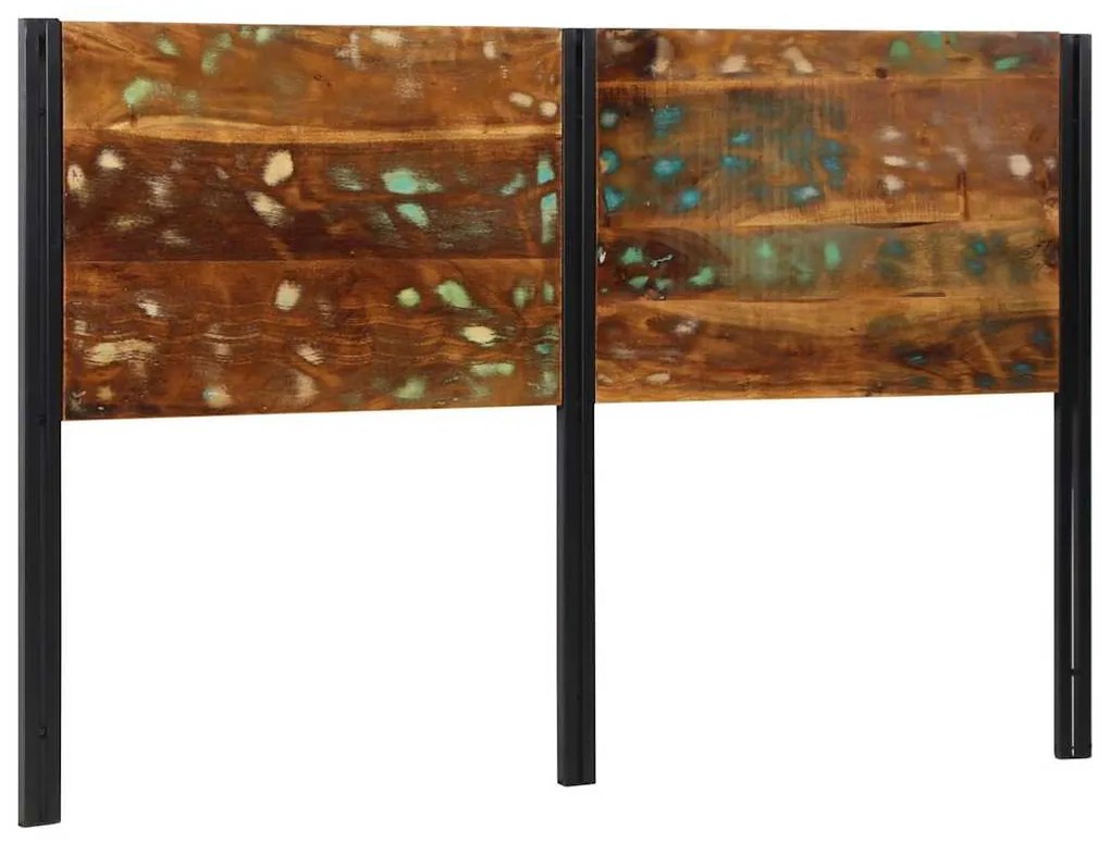 tömör újrahasznosított fa és vas fejtámla 160 cm