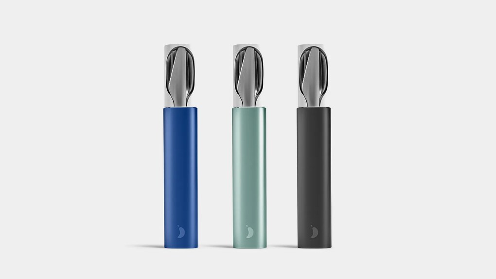 Utazási evőeszközök, kék - Chilly's Bottles