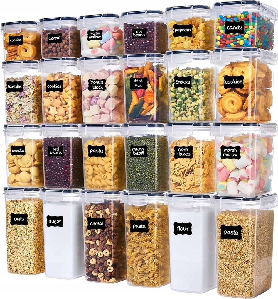 Ételtároló Dobozok Légmentesen Záródó Dobozok 2,8L 2L 1,4L 0,8