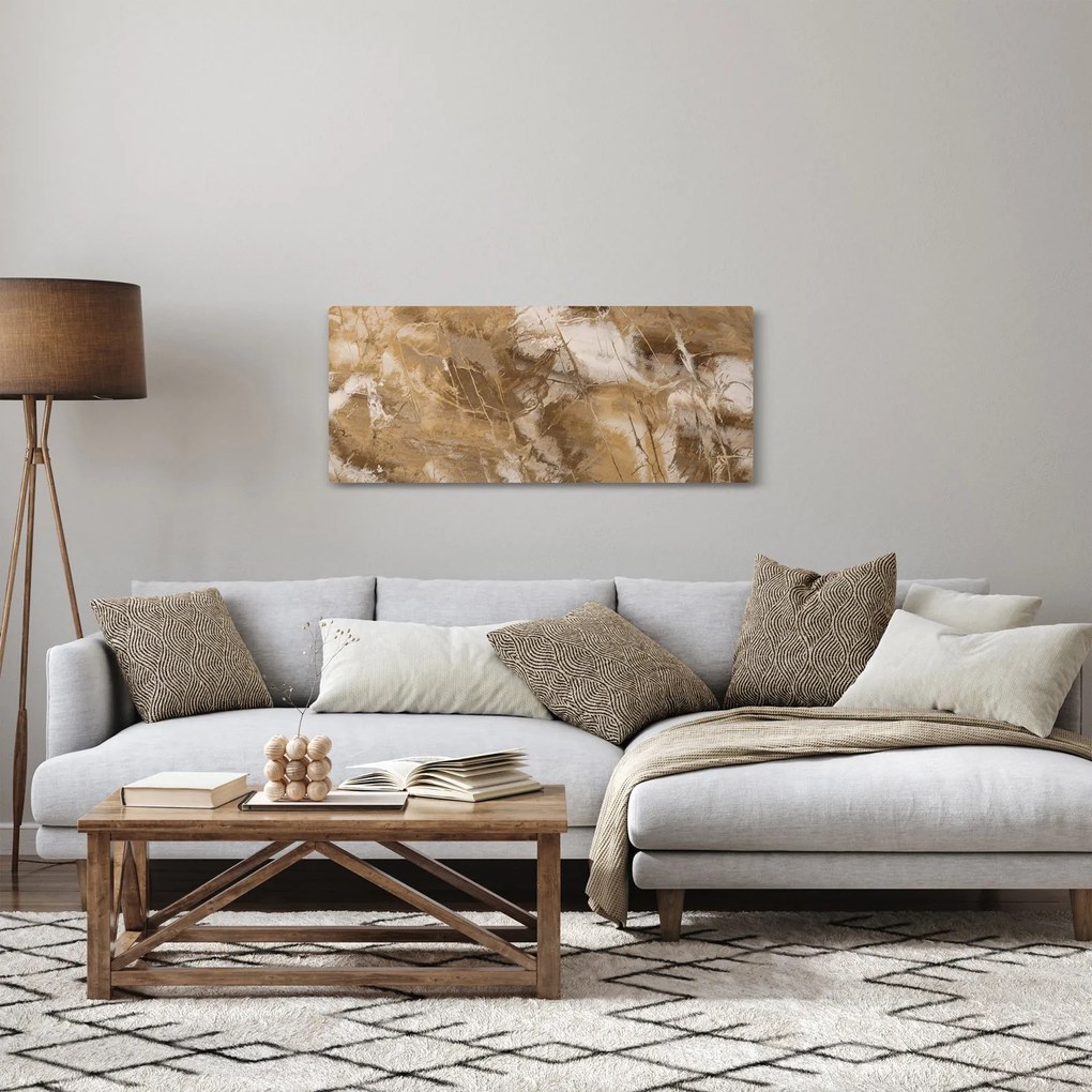 Kép - Barna absztrakció (120x50 cm)
