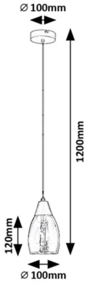 Rabalux 72181 - Csillár zsinóron ILMARI 1xE27/15W/230V