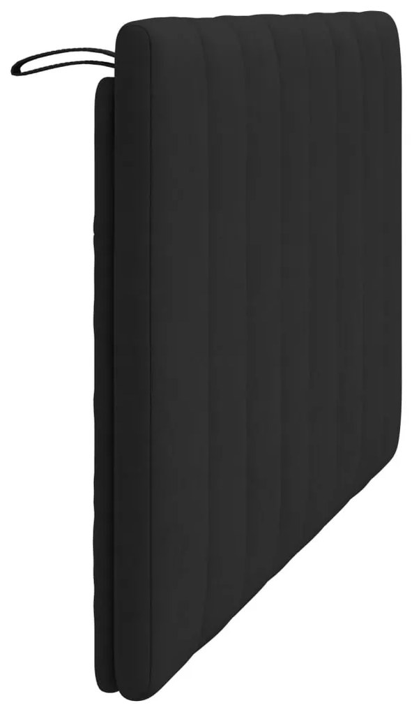 fekete bársony fejtámla párna 140 cm