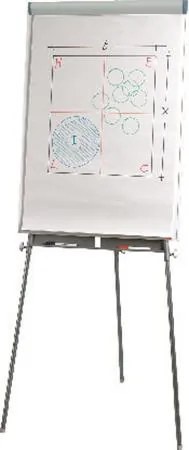 Flipchart tábla, mágneses, 70x100 cm, ESSELTE Standard (E500911)