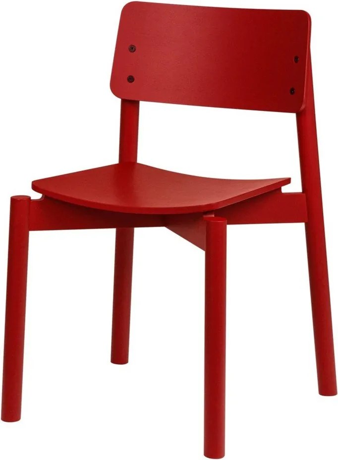 Piros rakásolható étkezőszék Wem – noo.ma