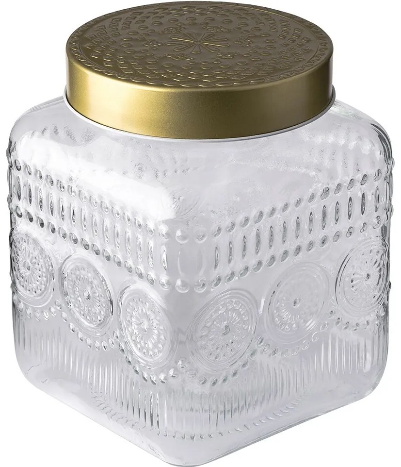 Altom Üvegedény szett arany fedéllel Daisy 1,8 l,4 db, 1,8 l